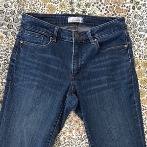 LOFT Dark Blue Straight Leg Jeans